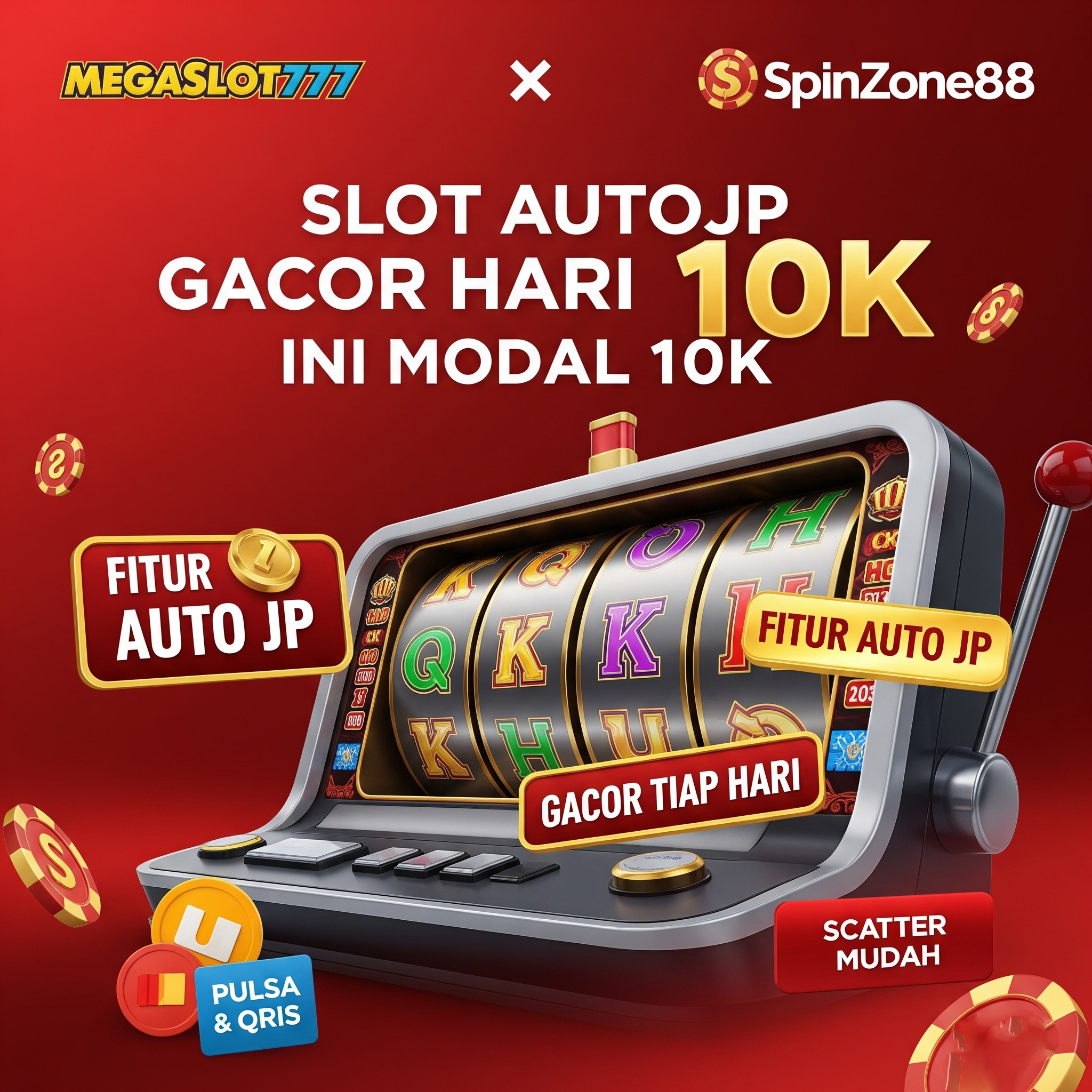 MegaSlot777 & SpinZone88: Slot AutoJP Gacor Hari Ini Modal 10K